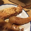 串かつ 越源｜動物園前｜とり串は唐揚？串カツは小振りで衣で膨らんでる