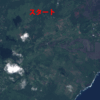 キラウエアの溶岩噴出(2018)で住宅街に大きな被害 sentinel-2