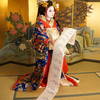 花姿さんにて太夫の変身体験をする事に・青色打掛編。(2026年3月19日)