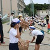 チャレンジ運動会⑳　３・５年生　玉入れ