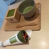 抹茶館　宇治抹茶のティラミス、お抹茶、いちごチョコ抹茶クレープ