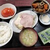 西川口の「あおき食堂」で目玉焼きと鶏肉根菜煮定食を食べました★
