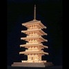 今1/70 東寺 五重塔 木製キットにいい感じでとんでもないことが起こっている？