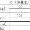 減量8日目Status