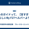 うちのガイドって、【甘すぎる】らしいBy F27ヘルパーより
