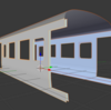 Blenderで115系CG製作！(3) 鋼体製作2 〜屋根と内壁とR〜