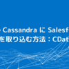 Apache Cassandra に Salesforce のデータを取り込む方法：CDataSync