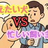 甘えたい犬🆚忙しい飼い主