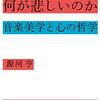 「悲しい曲の何が悲しいのか　音楽美学と心の哲学」渡河亨著