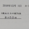 初めての株式配当金はキャンドゥ2株で17円。本日別の株も新たに追加購入。