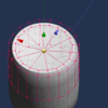 円筒のメッシュを四角だけで作る方法