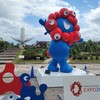 【大阪】『万博記念公園』　藤　つつじ　ミャクミャク