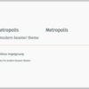 Overleaf v2上でMetropolisのテーマで日本語のプレゼンテーションを作る方法