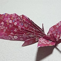 変形ツル 鋏 きょう の作品解説 折り紙へ続く道 山口智之 変形ツル 鋏 きょう の作品解説 折り紙へ続く道 山口智之