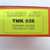 タメオ 1/43 TAMEO TMK026 フェラーリ156/85B 1985 Zモデル付き 入荷しました。
