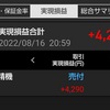 日々のトレード、8月もプラスで終わりたい