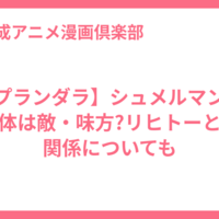 【プランダラ】シュメルマンの正体は敵・味方?リヒトーとの関係についても