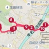 黄砂に吹かれる前に聖マリアンナ医科大学病院往復１１．２ｋｍジョグ