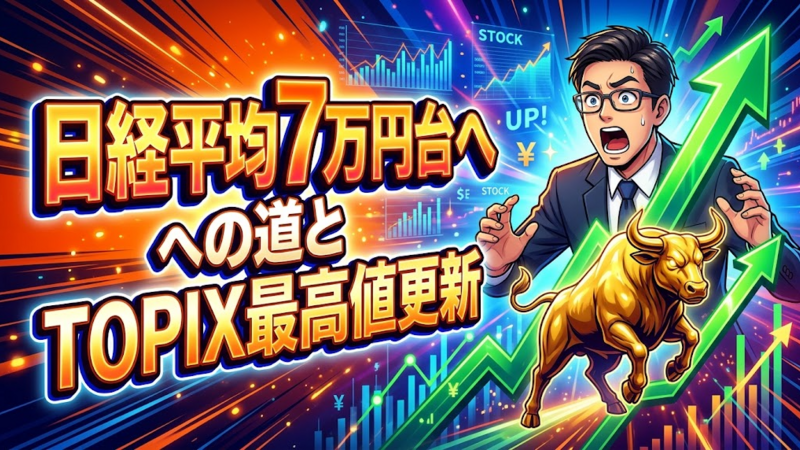 日経平均7万円台への道とTOPIX最高値更新：過熱感と金利から読み解く今週の相場戦略