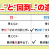 "回"と"回到"の違い【中国語】