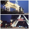中国河口・国境の橋と國母霊祠（ラオカイ）