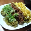 瓦そば（京都宇治伊藤久右衛門『宇治茶そば』）