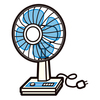 扇風機に保冷剤をつけて夏を涼しく！