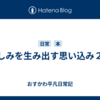 苦しみを生み出す思い込み２選