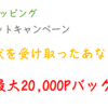 LINEショッピング シークレットキャンペーン 20000Pバック