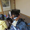 １．４．（土・晴れ）孫家族。楽器。