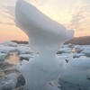 流氷が漂着