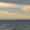 幕張の浜辺でみる夕暮れ