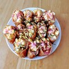 【運動会】お昼ごはんはいなり寿司、夜ごはんは鰹のたたき