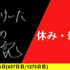 【日記】休み・雑記
