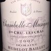 Chambolle Musigny 1er Cru Les Cras Hudelot Baillet 2007