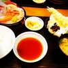 市場食堂の天ぷら刺身定食
