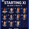 【速報】サッカー日本代表、メキシコ戦のスタメン発表キターー！！ｗｗｗｗｗｗ