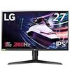 LG ゲーミングモニター 27GN750-B 27インチ/フルHD/IPS/240Hz/1ms(GtoG)/G-SYNC Compatible/HDR/HDMI×2,DP/ピボット,高さ調節