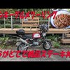 モンキーでステーキ丼を食べに行くモトブログ