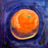 日々絵「Mandarin orange moon」01.03.21  