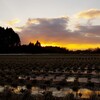 佐渡　真冬の綺麗な夕暮れ時