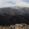 生駒山地が薄く雪化粧