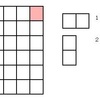 ６×６の方眼紙を１×２の方眼紙で被覆する問題（１）