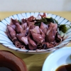 簡単に作れる赤味噌の酢味噌とほたるいかで日本酒を頂く　＠家ごはん