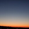 綺麗な夕焼け。冬の空。