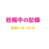 【妊娠中の記録】妊娠4ヶ月～妊娠5ヶ月(つわりで地獄のような日々からの脱却。幸せな安定期へ。)