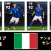 【ウイイレ FP】イタリア  ナショナルチームセレクション  全選手レベマ能力と当たりランキング【NS 6月21日】