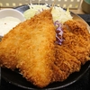 ロースかつ&アジフライ定食。松乃家