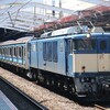 E231系800番台K1編成 EF64 1030の牽引で配給！機器更新２本目！