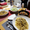 【食事】　今日の晩ごはん　2016/10/20　燻製チキンとパスタ